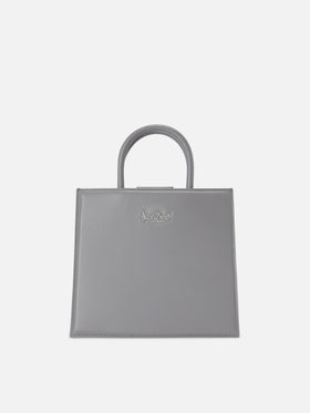 Shop Bag Midi grey leather bag