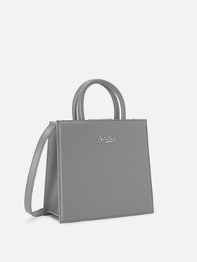 Shop Bag Midi grey leather bag