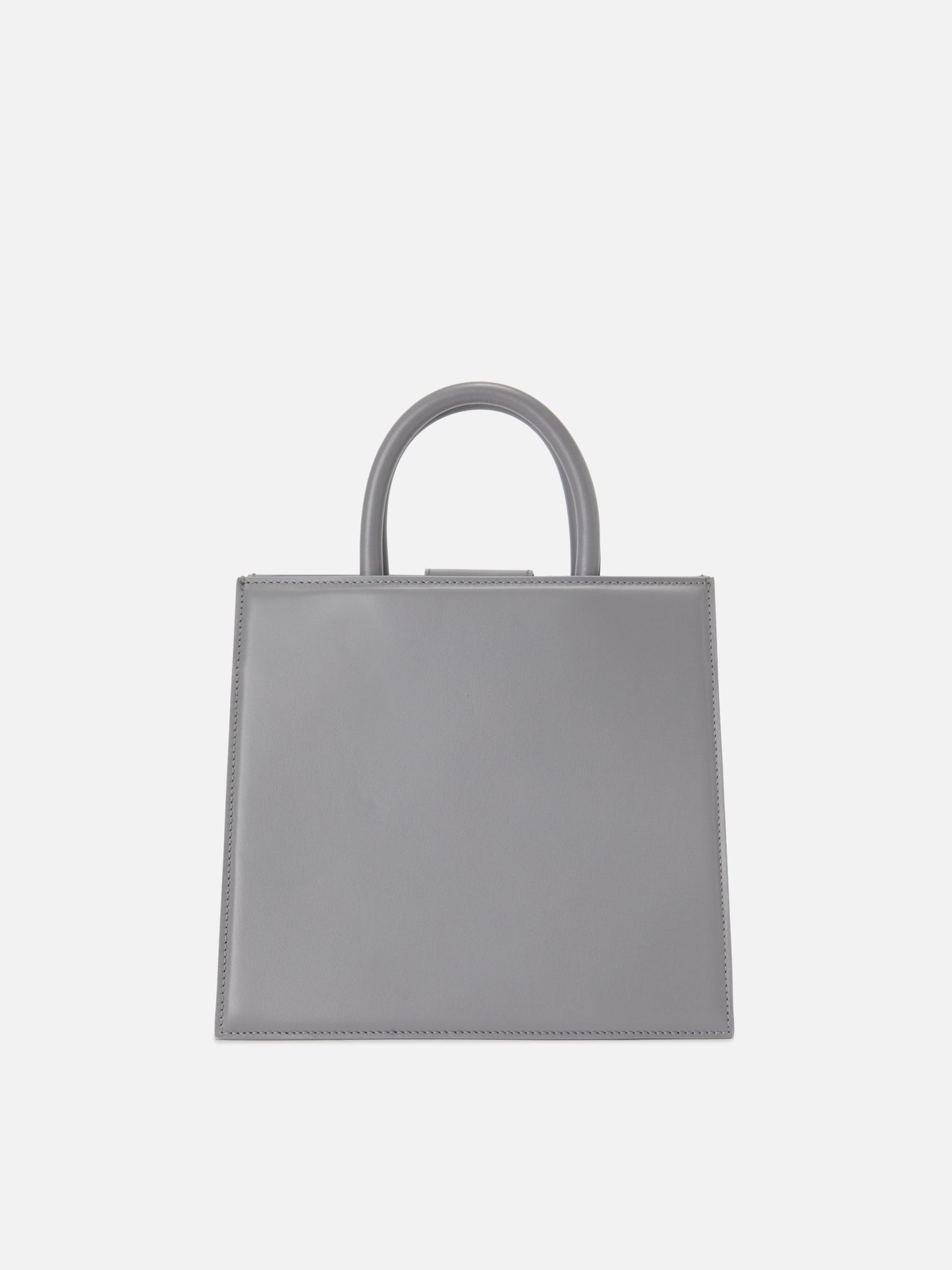 Shop Bag Midi grey leather bag