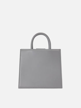 Shop Bag Midi grey leather bag