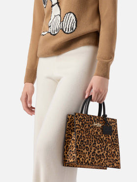 Compra el bolso Shop Bag Midi con estampado de leopardo 