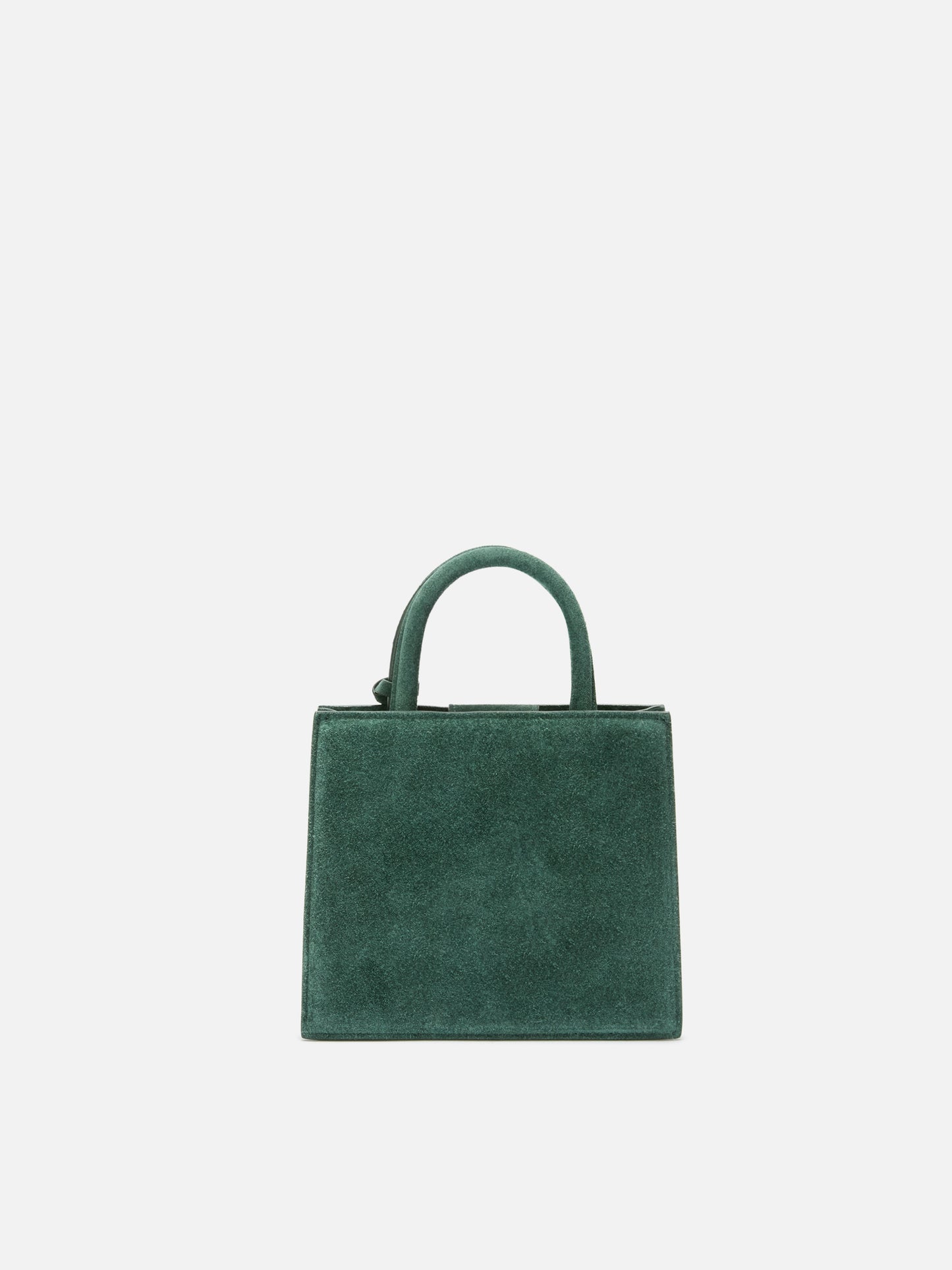 Mini-Handtasche aus grünem Wildleder