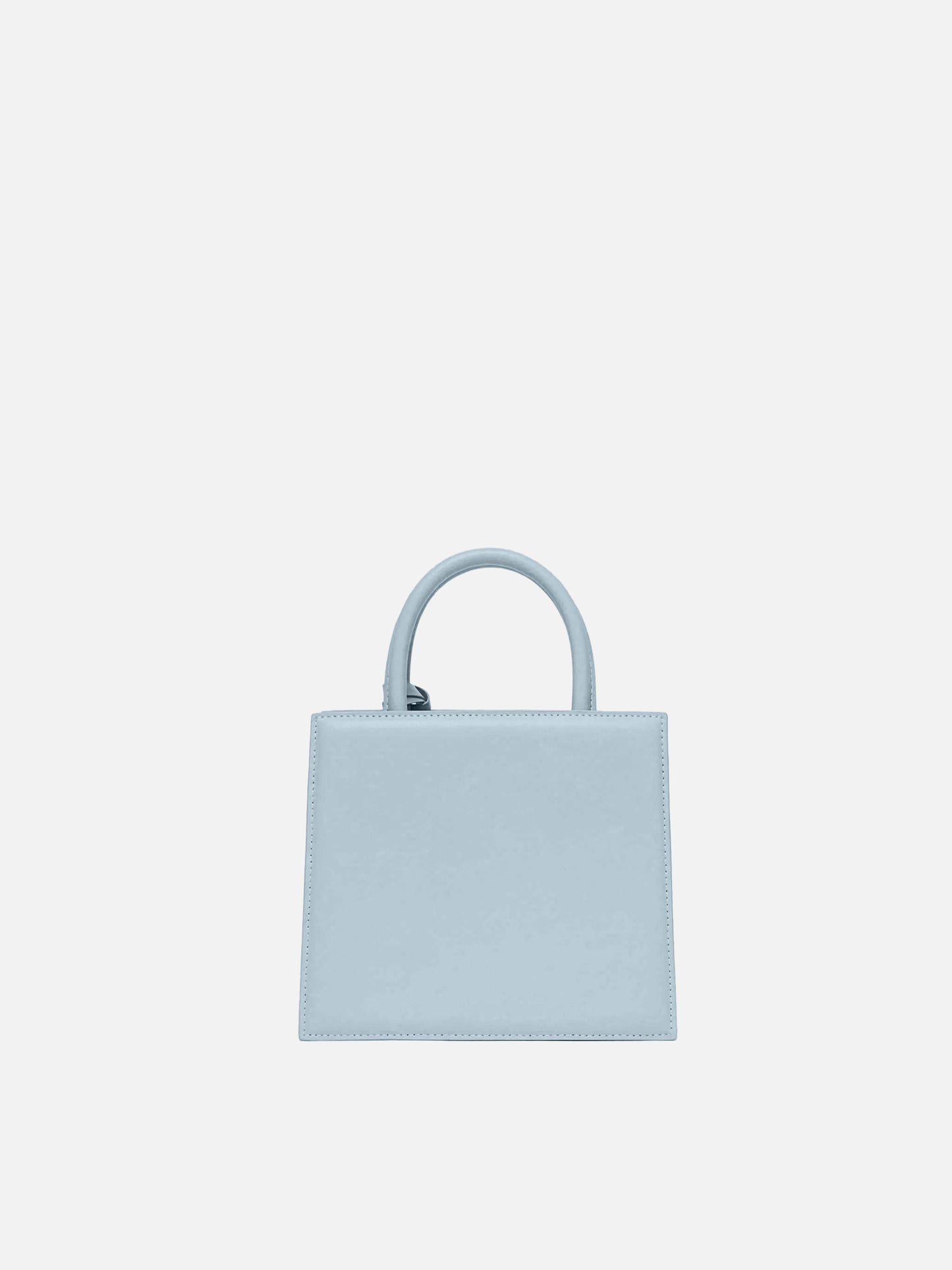 Shop Bag Mini aus hellblauem Leder