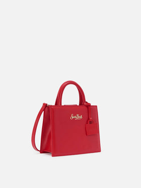 Mini-Handtasche aus rotem Leder