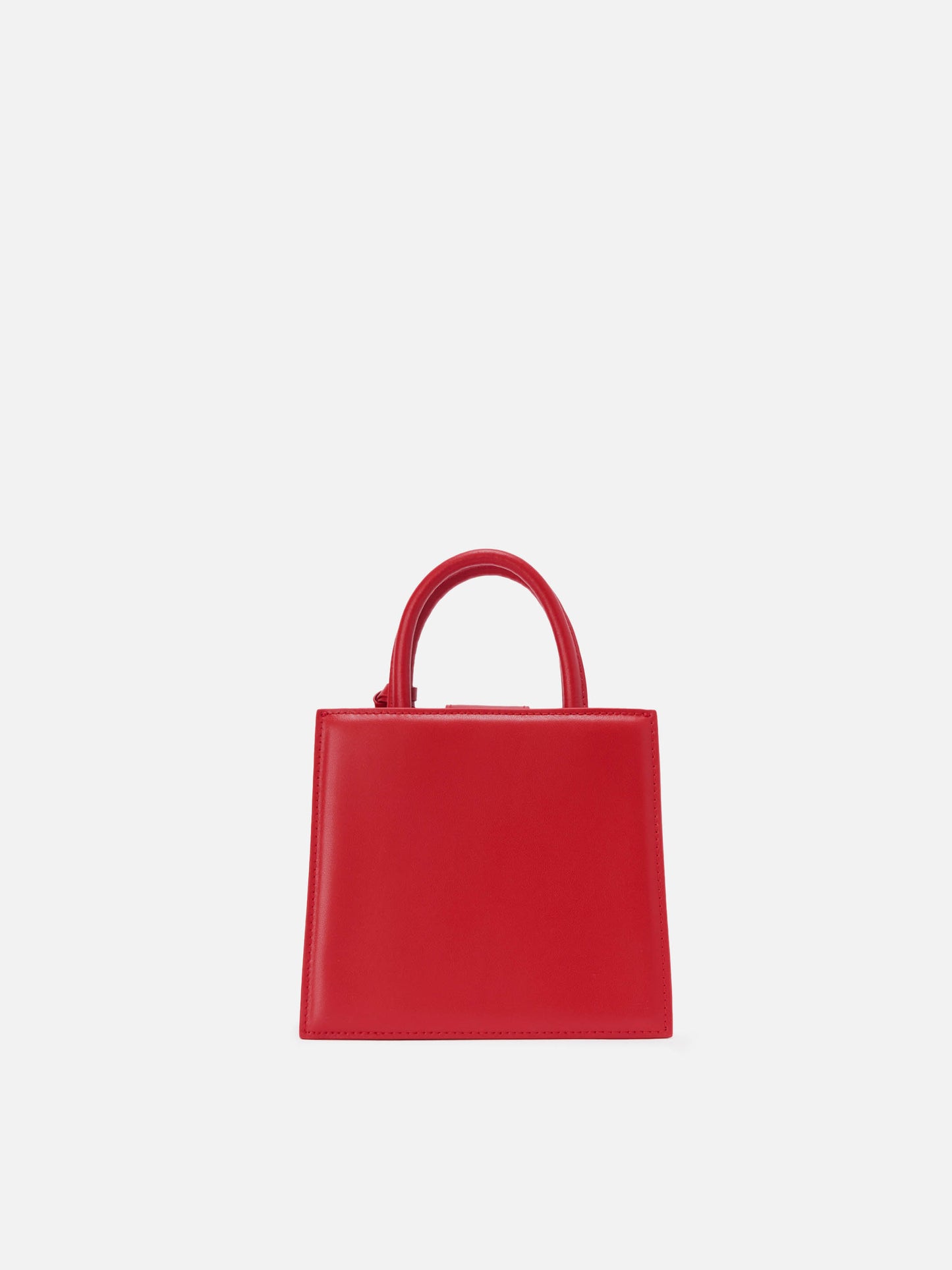 Mini-Handtasche aus rotem Leder