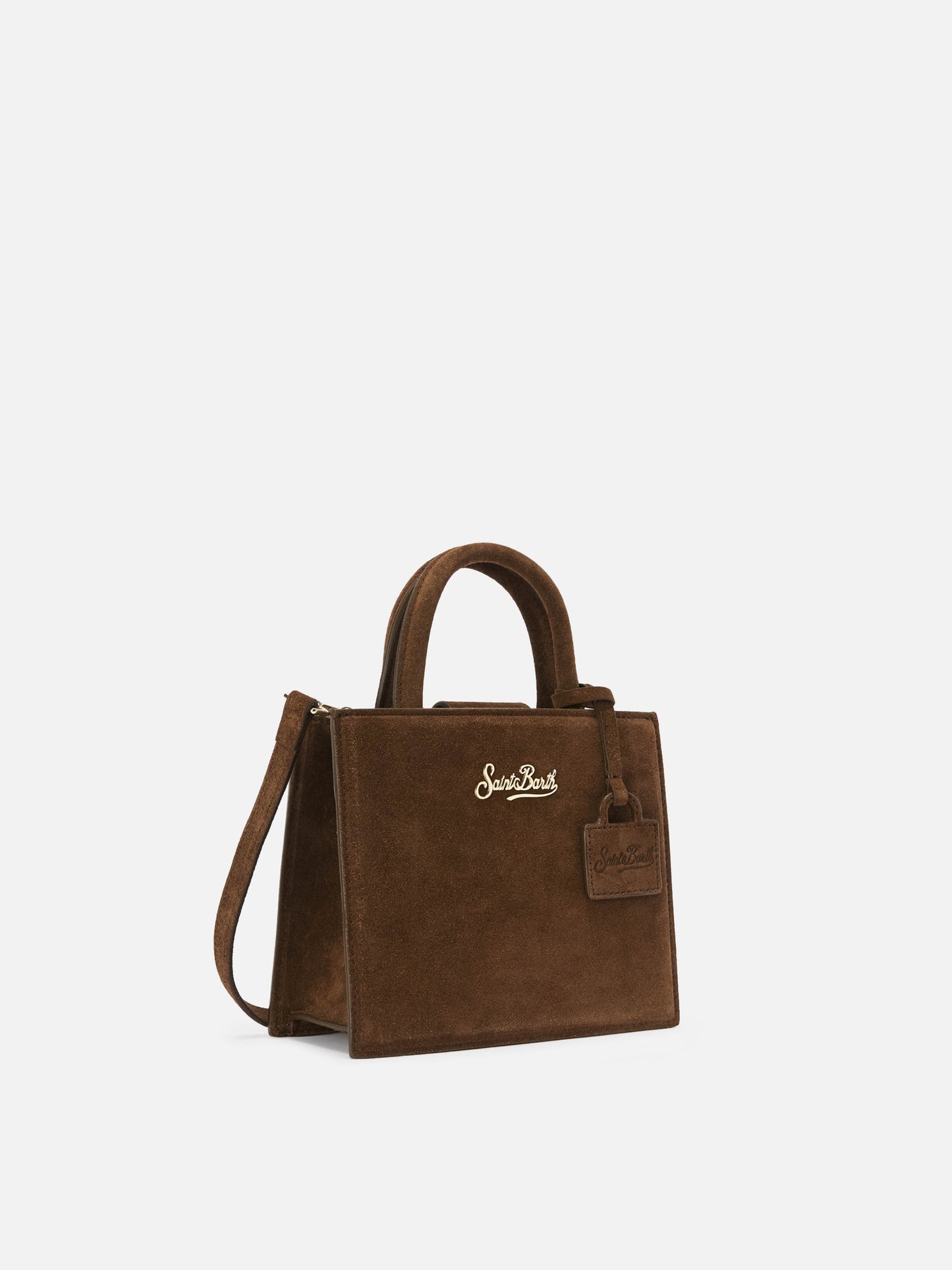 Shop Bag Mini brown suede bag