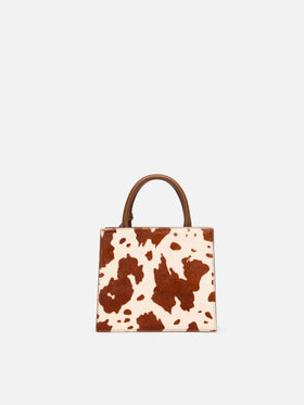 Shop Bag Mini aus Ponyhaar mit Kuhfellmuster