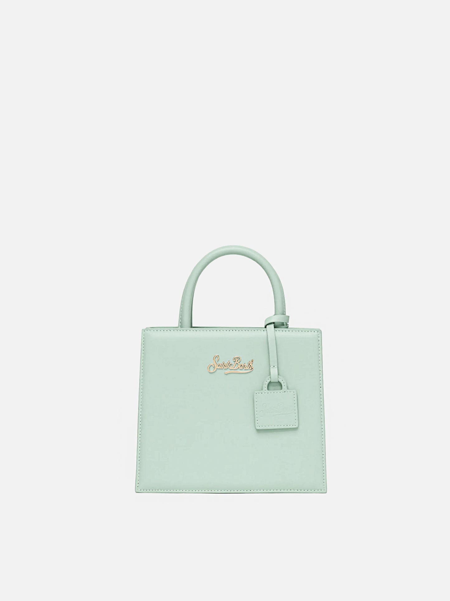 Shop Bag Mini aus salbeigrünem Leder
