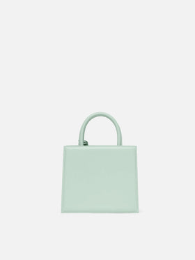 Shop Bag Mini aus salbeigrünem Leder