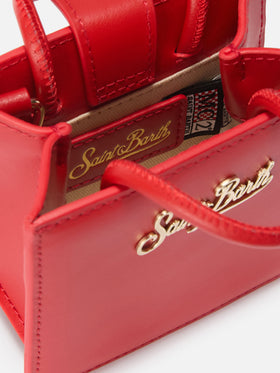 Compra el bolso de mano Bag Micro en piel roja 