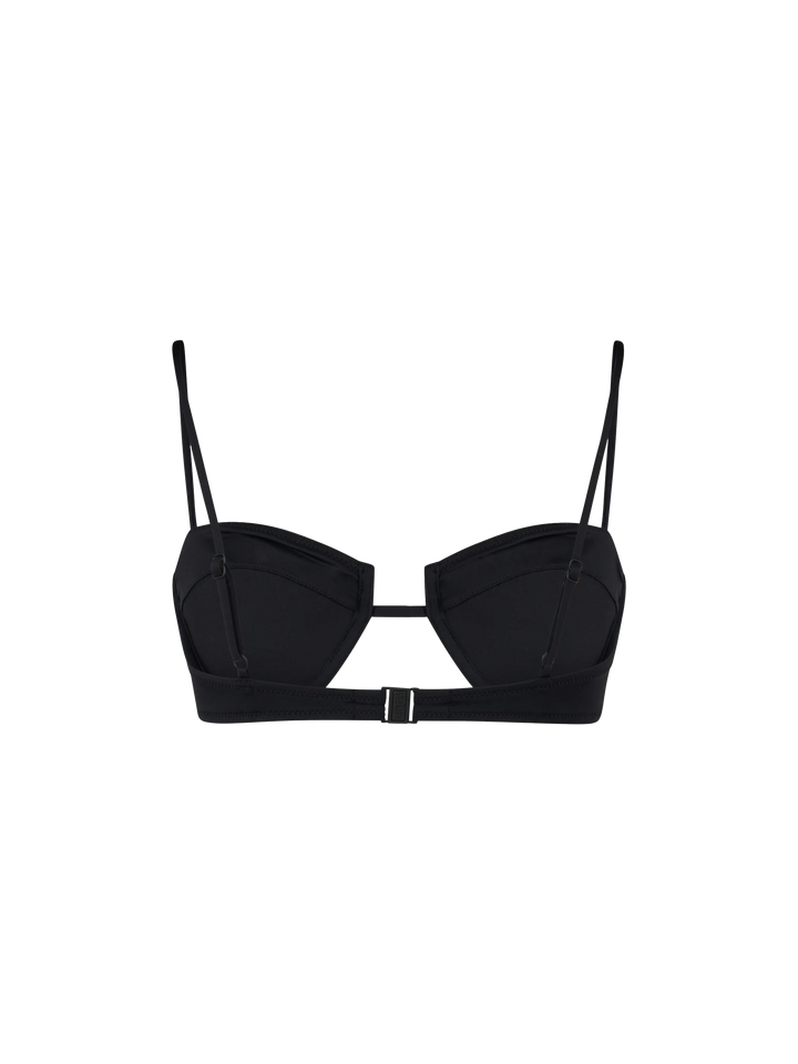 Black Salina underwired bralette top - MC2 Saint Barth