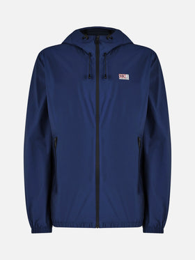 Giacca Sloop in tessuto tecnico Solaro blu navy tinta unita