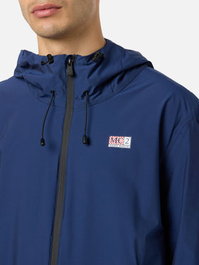Giacca Sloop in tessuto tecnico Solaro blu navy tinta unita