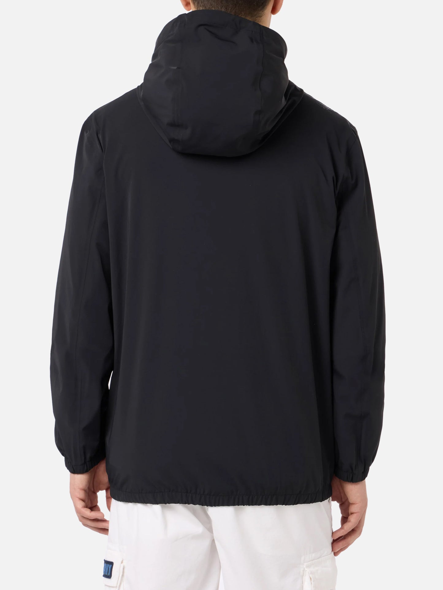 Giacca Sloop in tessuto tecnico elasticizzato nero tinta unita