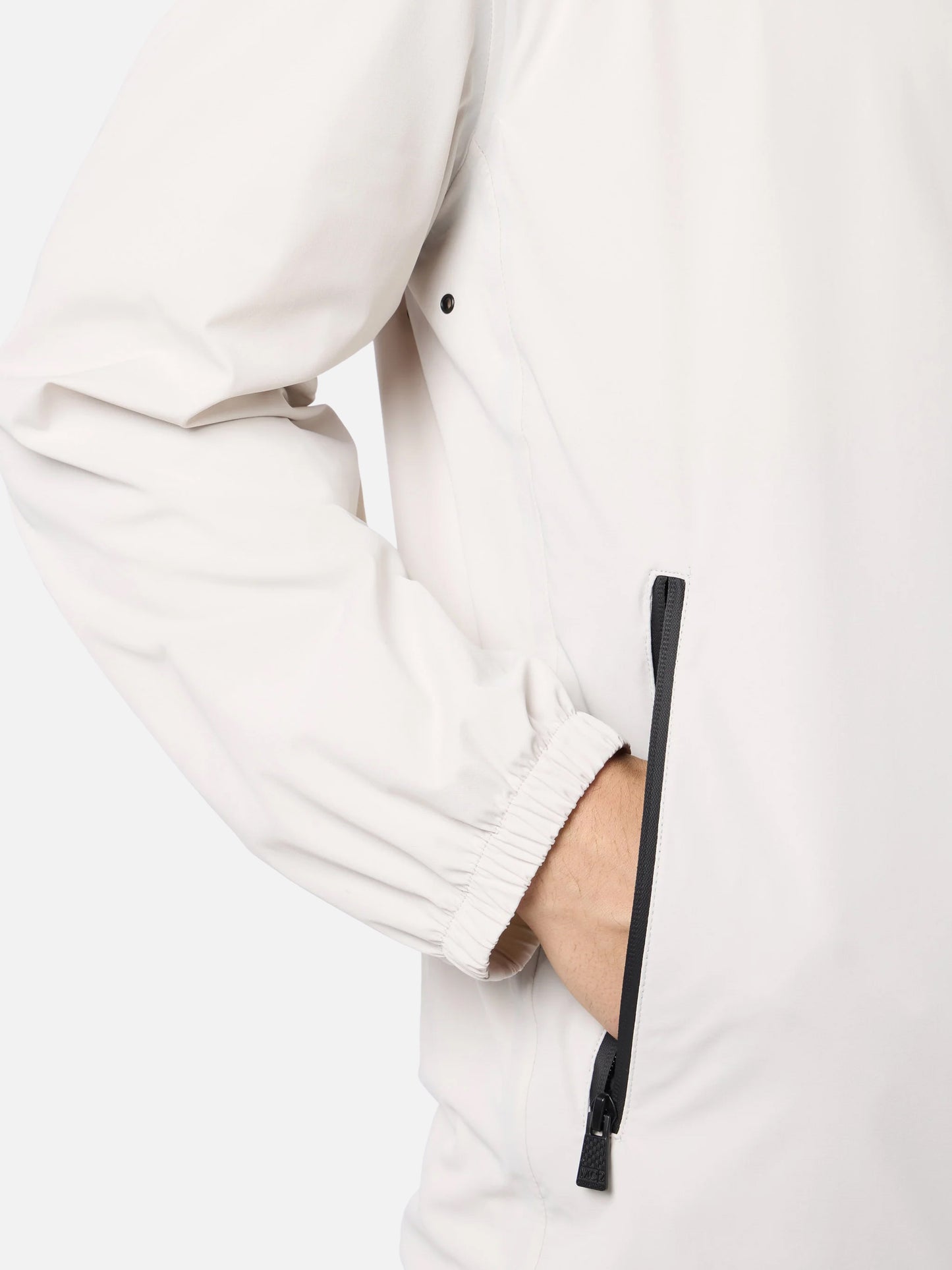 Sloop ice white jacket in stretch technical fabric