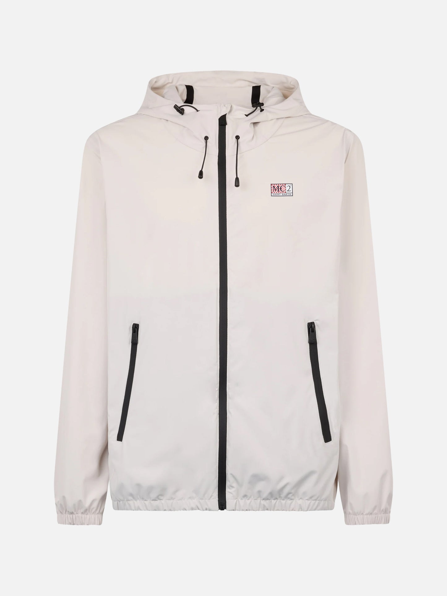 Sloop ice white jacket in stretch technical fabric
