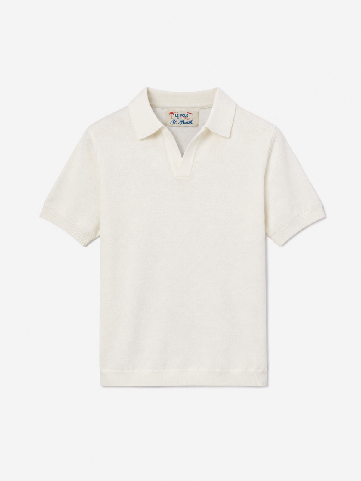 Polo en maille blanc Sloan Jr 