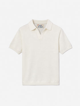 Polo en maille blanc Sloan Jr 