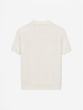 Polo en maille blanc Sloan Jr 