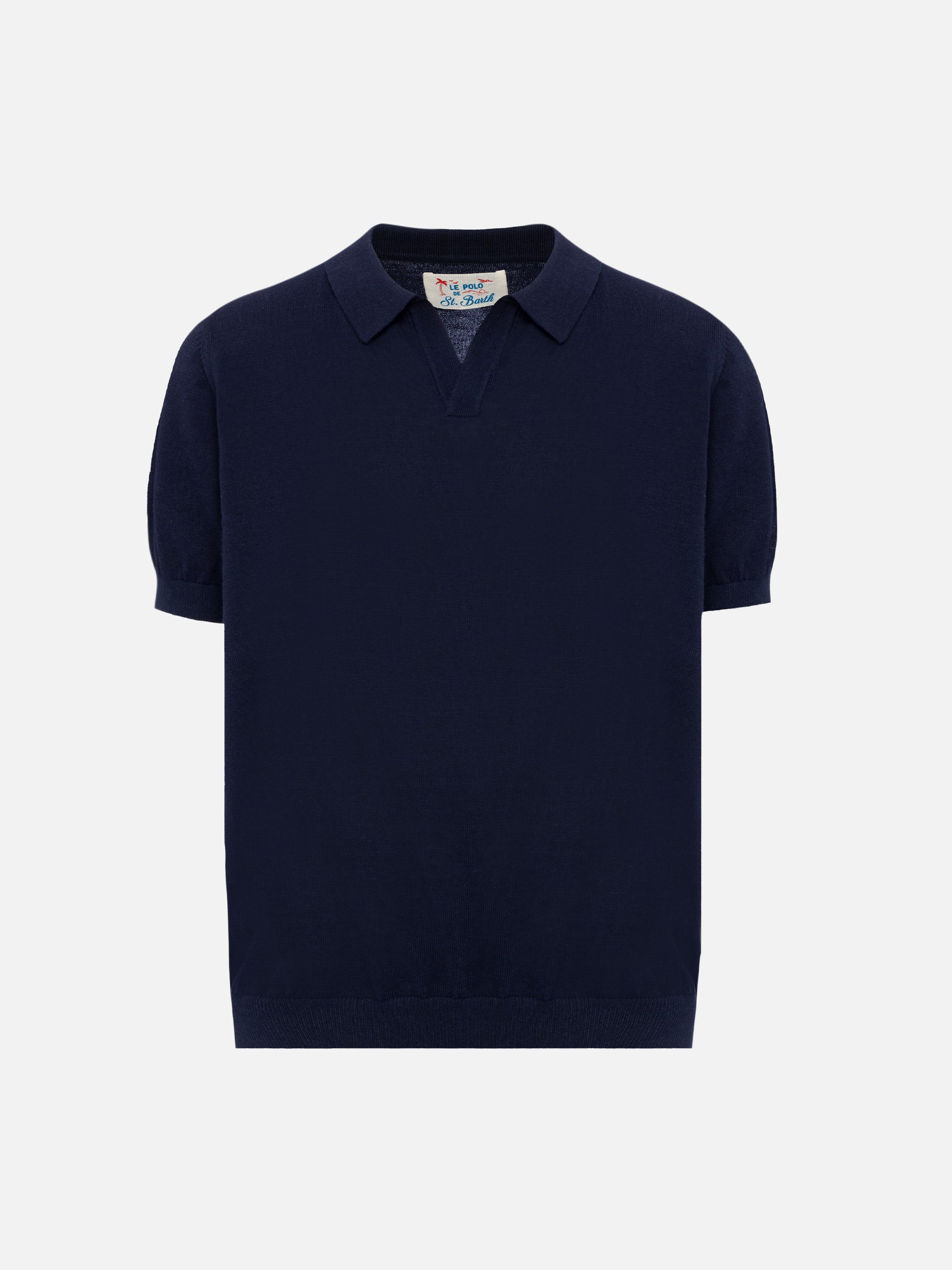 Sloan Jr white knitted polo shirt - MC2 Saint Barth