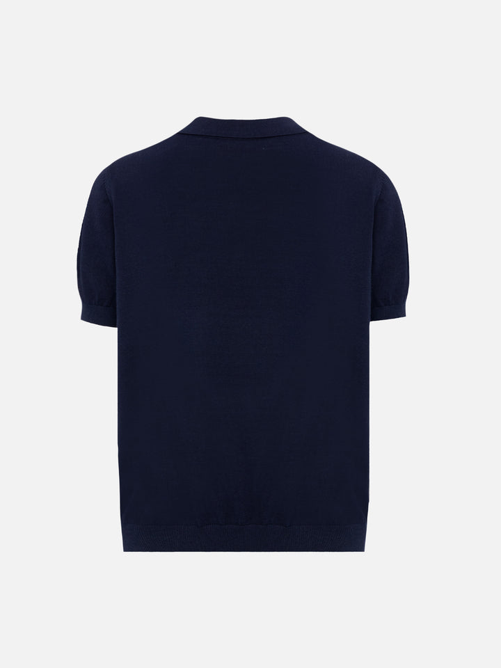 Sloan Jr white knitted polo shirt - MC2 Saint Barth