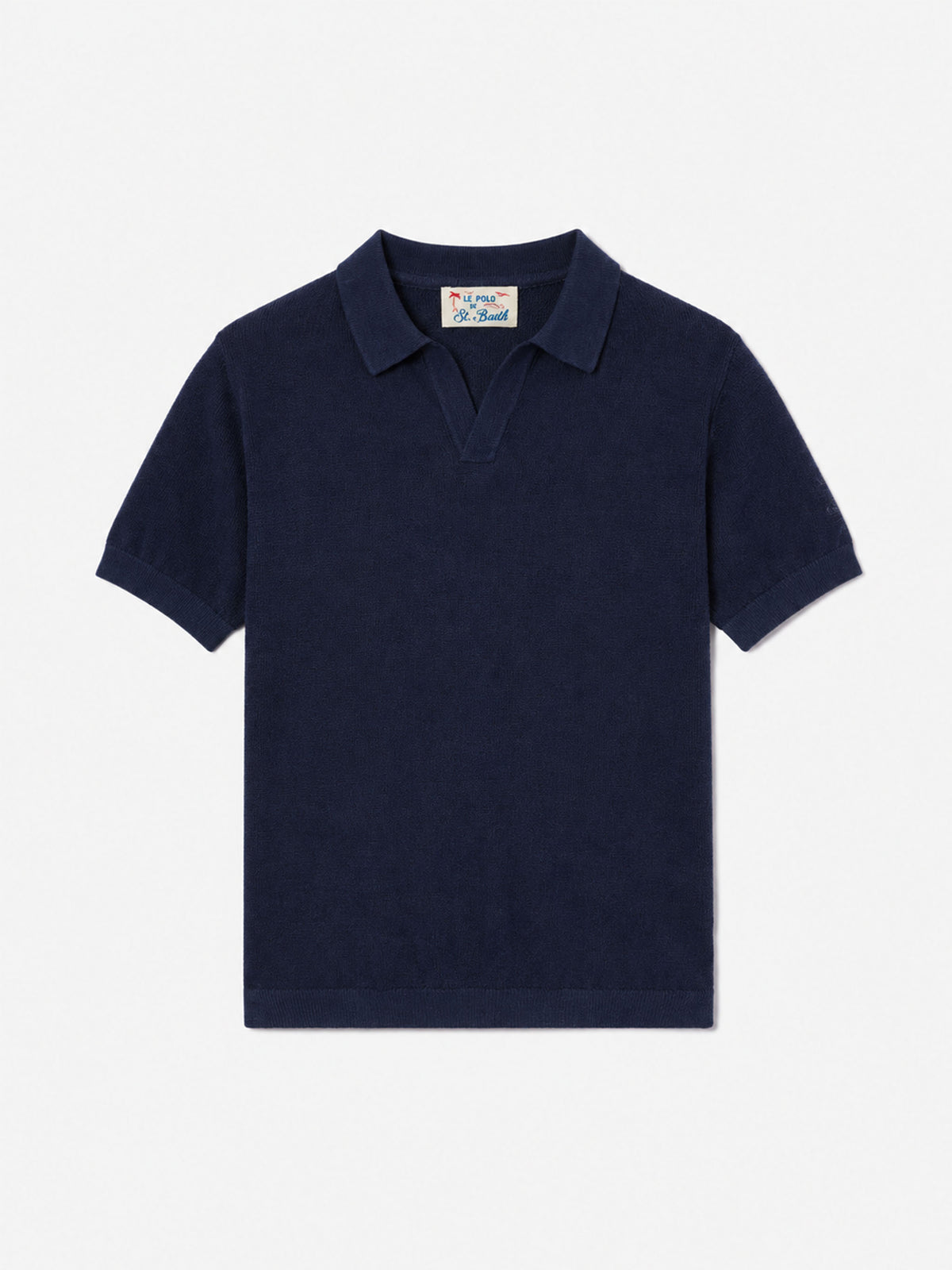 Polo en maille bleu marine Sloan Jr 