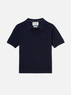 Polo Sloan Jr bleu marine 