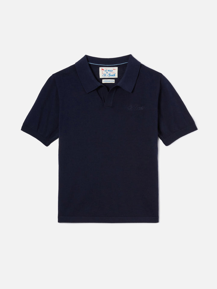 Polo Sloan Jr bleu marine 