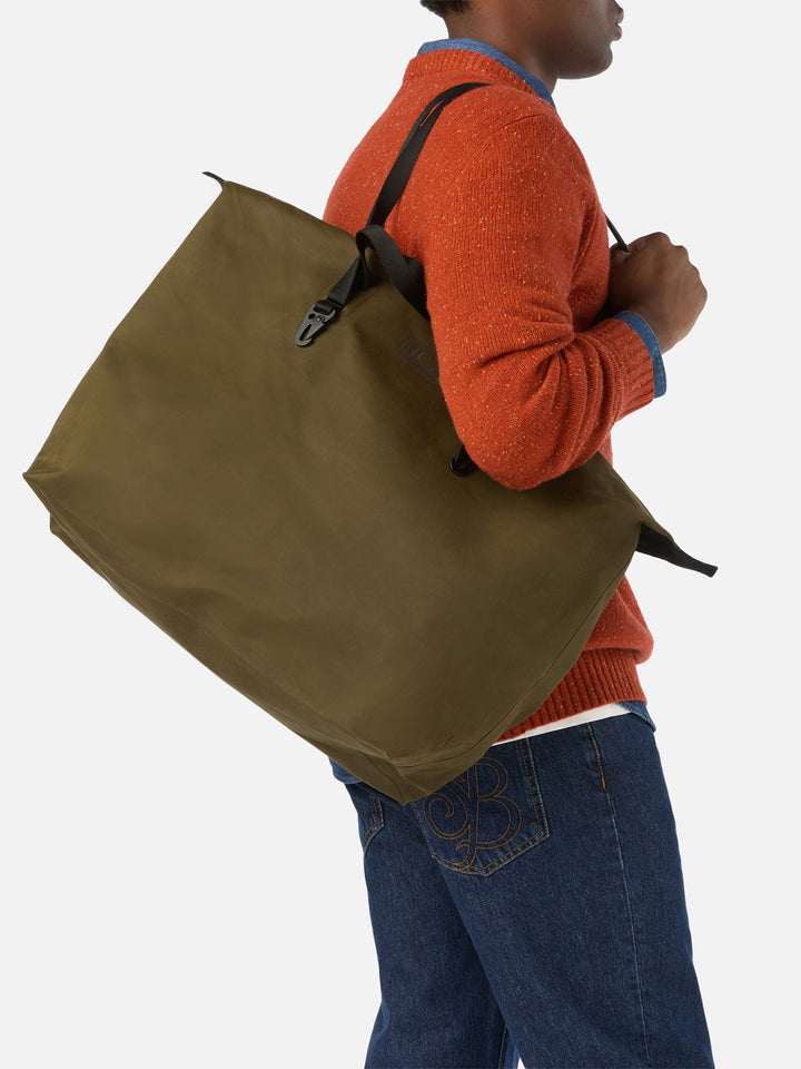 Bolso Maxi encerado Seamless verde militar 