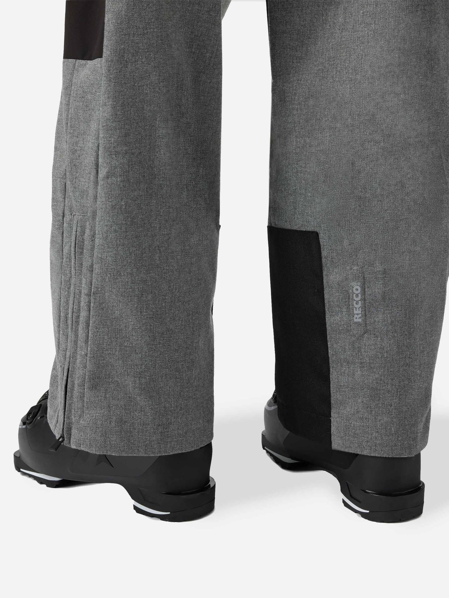 Ski pants Snowbird in melange grey with Recco® technology