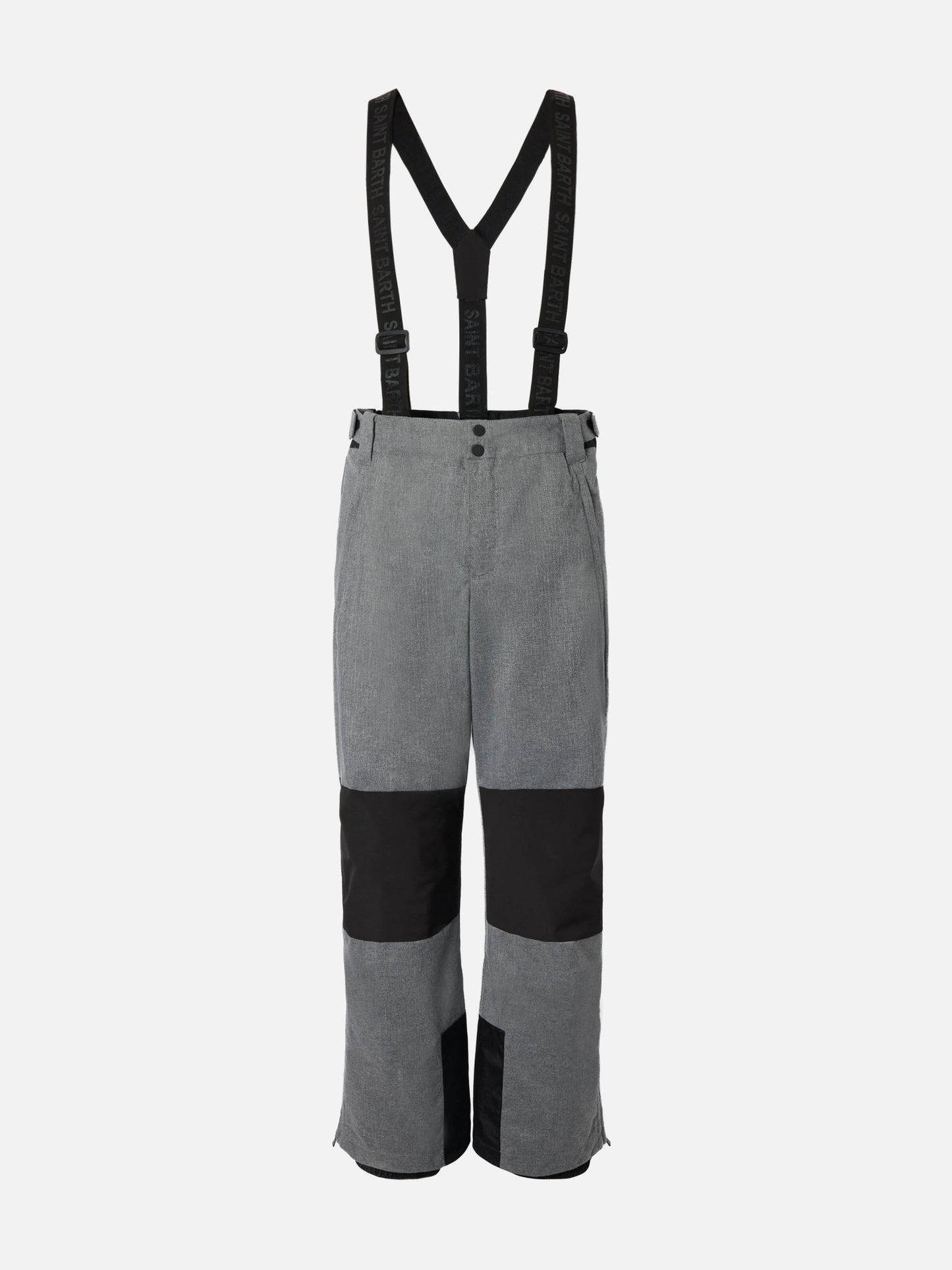 Ski pants Snowbird in melange grey with Recco® technology