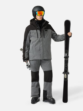 Greatscott Skijacke in meliertem Grau mit Recco®-Technologie