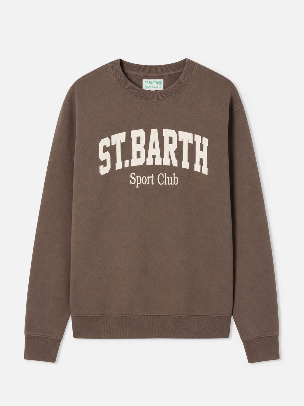 Sudadera Soho de algodón en marrón con estampado St. Barth Sport Club 