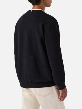 Soho Baumwoll-Sweatshirt in Schwarz mit St. Barth Sport Club-Aufdruck
