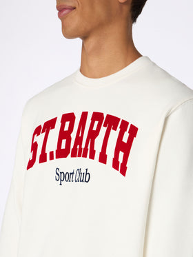 Sudadera Soho con estampado St. Barth Sport Club en blanco 