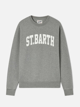 Grey Soho cotton sweatshirt with St. Barth print