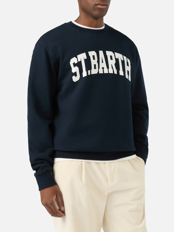 Sudadera de algodón Soho Navy blue con estampado St. Barth 