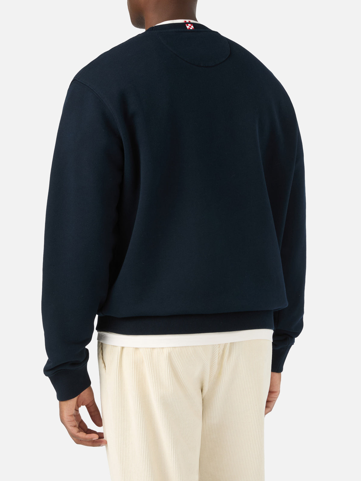Marineblaues blue Baumwoll-Sweatshirt Soho mit St. Barth-Print 