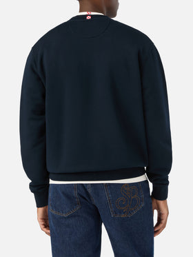 Sudadera Soho de algodón Navy blue con bordado Gin Tonic Habitué 