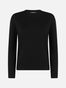 Woman black pure cashmere sweater Sorbonne - MC2 Saint Barth