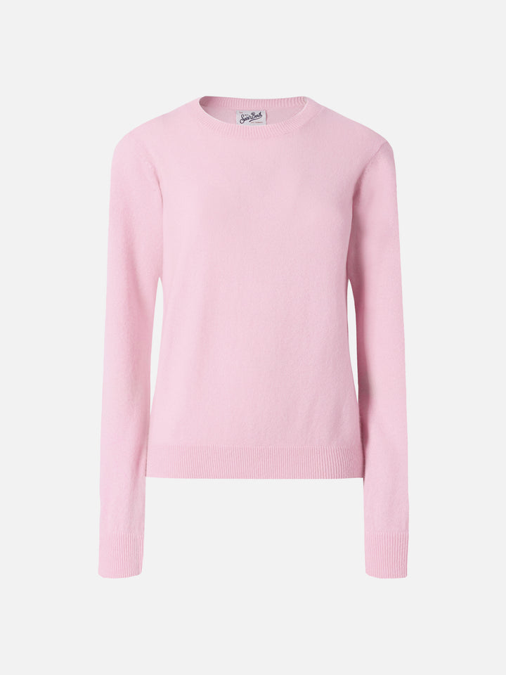 Pull 100% CASHMERE Sorbonne en rose 