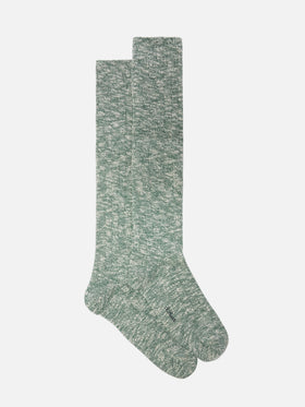Chaussettes vert chiné 