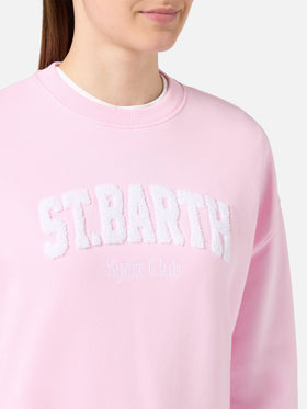Sudadera Pink Stardust con logo en relieve efecto rizo y bordado Sport Club 