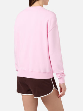 Sudadera Pink Stardust con logo en relieve efecto rizo y bordado Sport Club 