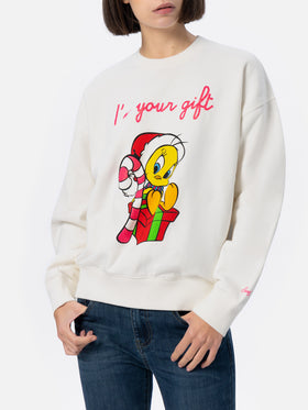 Woman fleece sweatshirt with Tweety print | WARNER BROS - MC2 Saint Barth