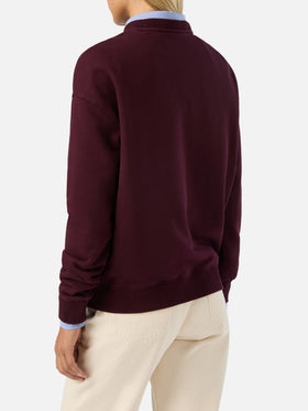 Bordeaux Stardust Sweatshirt mit St. Barth-Print 