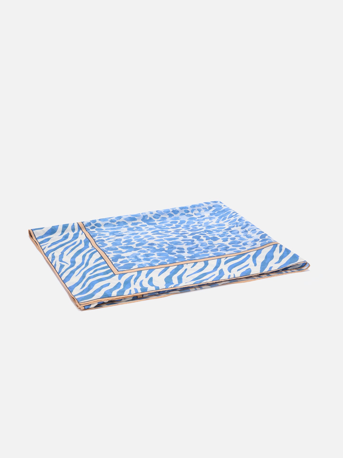 Langer Thaiti-Pareo aus Seidenmischung mit Leoparden-Animal-Print 