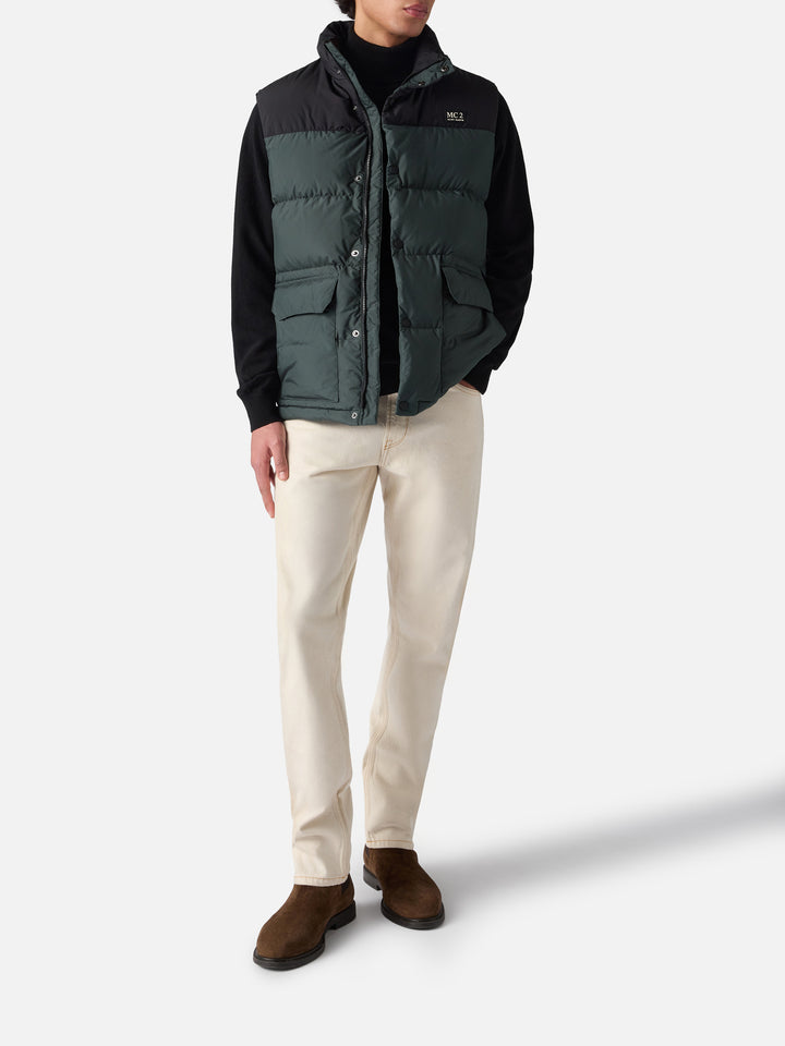 Thunder green padded vest