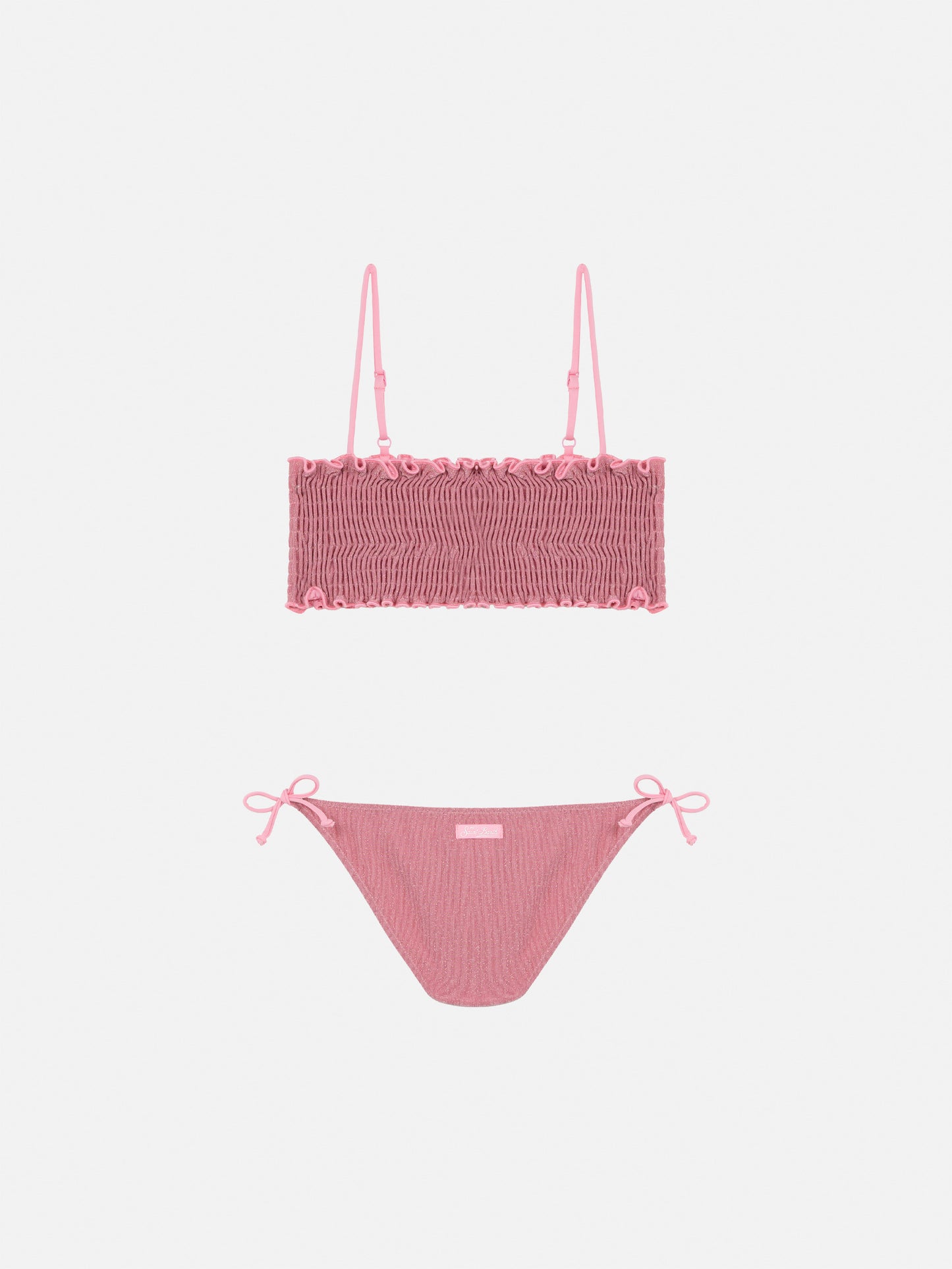 Tilly lurex bikini with smocked point embroidery - MC2 Saint Barth