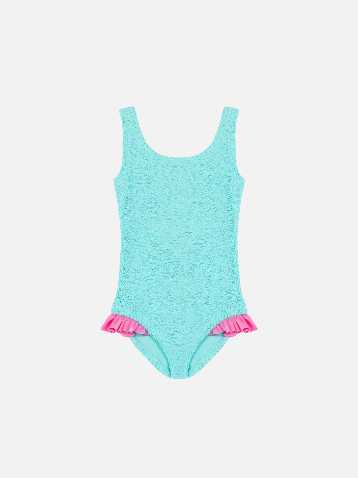 Tiana water green crinckle one-piece swimsuit - MC2 Saint Barth